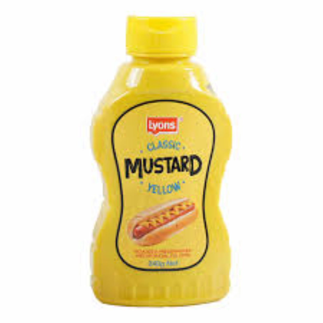 LYONS CLASSIC YELLOW MUSTARD 420G